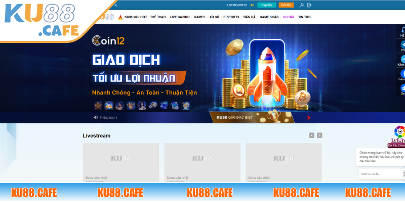 Khách hàng nạp tiền KU88 để trải nghiệm dịch vụ chất lượng